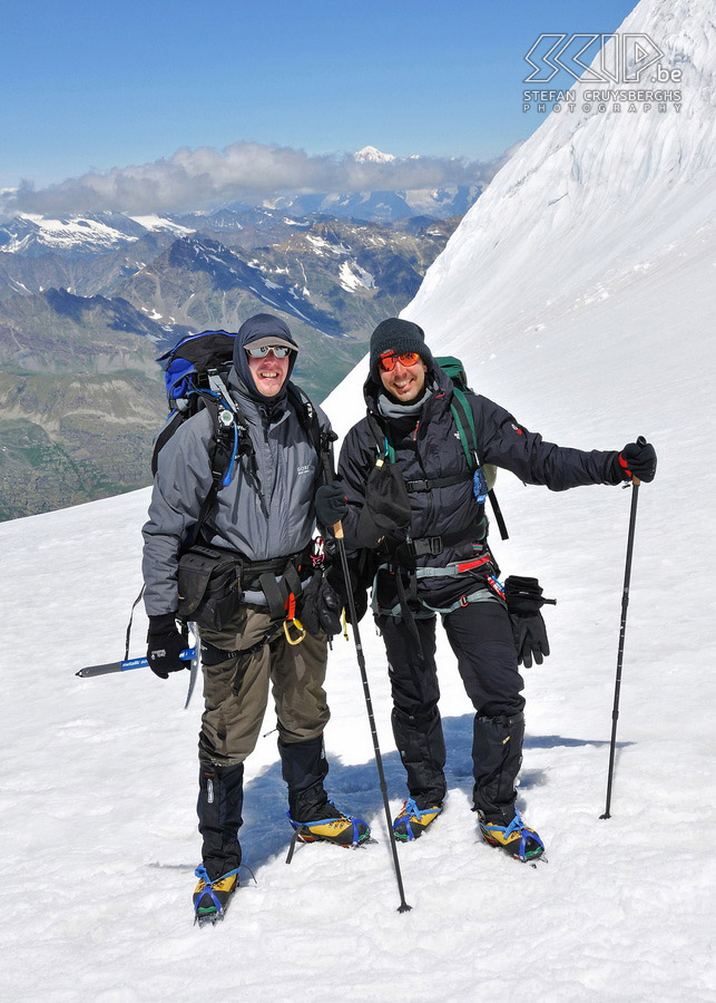 Gran Paradiso - Stefan and Kristof Stefan and Kristof right after the climb of the Gran Paradiso. Stefan Cruysberghs